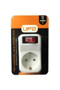پریز محافظت شده با جریان Ufo تک کلید سفید رنگ 16a 250v (محافظت در برابر بار اضافی)