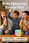 اسپیکر بلوتوث کارائوکه با میکروفن و نور RGB با 5 افکت صوتی