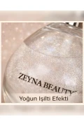 اسپری پودری براق سفید و نقره‌ای، ش glitter برای صورت و بدن
