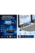 مودم 4G LTE SolidFast با سرعت 300 Mbps | مودم سیم‌کارتی | سوپر باکس | Wi-Fi 6 | 2.4 GHz