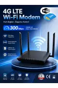 مودم 4G LTE SolidFast با سرعت 300 Mbps | مودم سیم‌کارتی | سوپر باکس | Wi-Fi 6 | 2.4 GHz