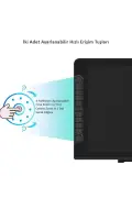تبلت گرافیکی وی کی 2200 پرو با صفحه نمایش 21.5 اینچی IPS فول اچ دی، 8 کلید میانبر، 2 دکمه اسکرول برای دست راست/چپ