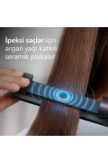 صاف کننده مو Bhs732/00 با ویژگی فر، حاوی روغن آرگان، دارای محافظ UV و با هدیه کیف