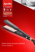 صاف کننده مو سرامیکی قوی سیاه Ahs-2033 با عرض 40mm و طول 120mm