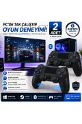 ست دو عددی دسته بازی بی‌سیم PS4 با لرزش مناسب برای تبلت، تلفن و کامپیوتر