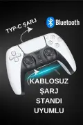 دسته بازی بی‌سیم بلوتوثی 2 لیتری T28 سازگار با PS4، PS5 و PC