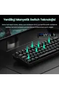 کیبورد مغناطیسی اثر هال مینی 60 با سوئیچ سریع استرومریز 8000Hz TKL قابل تعویض داغ