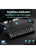 کیبورد مغناطیسی اثر هال مینی 60 با سوئیچ سریع استرومریز 8000Hz TKL قابل تعویض داغ