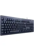 کیبورد چندرسانه‌ای Fn با کابل USB مدل Km-720 سیاه