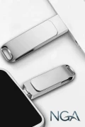 فلش مموری OTG با ظرفیت 64GB - نوع C فلزی - سازگار با تلفن و کامپیوتر