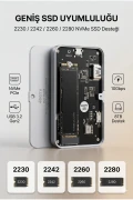 جعبه SSD خارجی M.2 NVMe مغناطیسی 10Gbps USB-C مناسب برای تلفن، تبلت و کامپیوتر