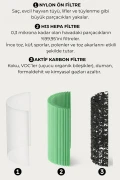 دستگاه تصفیه هوای هوشمند HT50 (Wi-Fi + HEPA + کربن)