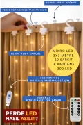 چراغ خواب USB با 300 لامپ LED و 10 آویز برای تزئین درخت کریسمس - 8 عملکرده و کنترل از راه دور