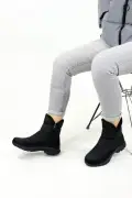 بوت برفی زنانه مشکی با کفی راحت و ضد لغزش