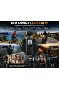 دوربین اکشن مینی 4K Ultra HD | Wi-Fi، لنز چرخشی 270°، تثبیت‌کننده EIS