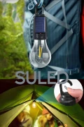 لامپ LED قابل حمل خورشیدی با شارژ USB برای کمپینگ و باغ 10 وات با قابلیت آویز و نور LED نشکن