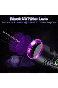 چراغ قوه UV قوی 20W با طول موج 365nm برای تشخیص ادرار حیوانات خانگی و کنترل اسکناس