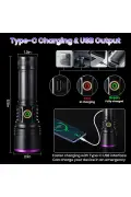 چراغ قوه UV قوی 20W با طول موج 365nm برای تشخیص ادرار حیوانات خانگی و کنترل اسکناس