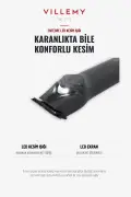 ماشین اصلاح حرفه‌ای مو، ریش و گردن VME-S710 با برش نزدیک صفر 0.1 میلی‌متر T-Cut LED