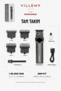 ماشین اصلاح حرفه‌ای مو، ریش و گردن VME-S710 با برش نزدیک صفر 0.1 میلی‌متر T-Cut LED