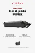 ماشین اصلاح حرفه‌ای مو و ریش VME-P920 با موتور BLDC، شارژی، تیغه سرامیکی DLC، 10 شانه و صفحه نمایش دیجیتال 4600 میلی‌آمپر ساعت