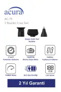 ست تیغ اصلاح فلزی 3 سر AC-75