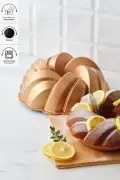 قالب کیک دکمه‌ای طلایی ۲۶ سانتی‌متر