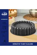 قالب تارت گرانیتی 26 سانتی‌متری با برش خاکستری