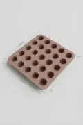 قالب کیک سیلیکونی 25 عددی – طرح گل مینی، قالب فر نچسب (24.5 x 24.5 سانتیمتر)