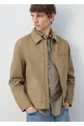 کت جین یقه فیتیله‌ای
