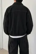 کت بمبئی مردانه اورسایز با زیپ مدل پایه روزمره شیک