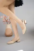 کفش زنانه کوتاه پاشنه دار با نوک مربع و پشت باز لوئیس گارانتی