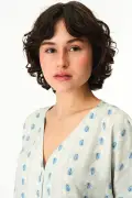 ست پیژامه شلوار و پیراهن راه‌راه سبز روشن سرنیتی