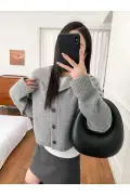 کاردی زنانه با یقه دکمه‌دار