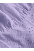 تاپ کراپ آستین‌دار با طرح گلدوزی لیلا و یقه باز، بلوز گلدوزی لیلا، بلوز لیلا