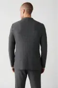 کت بلیزر مردانه خاکستری 360 درجه انعطاف‌پذیر با دو چاک بدون آستر مدل Comfort Slim Fit A32Y4051