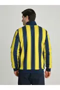 ژاکت دوطرفه مردانه پلوش راه‌راه فنیرباحچه S.K. 25/26 رنگ سرمه‌ای