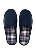 دمپایی خانگی مردانه پرومو رنگ سرمه‌ای 41/46