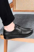 کفش روزمره مردانه راحتی اورتپدیک چرم طبیعی پوچه، کفش پدر، کفش اورتپدیک