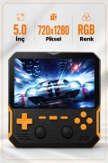 کنسول بازی GS1 نسل جدید با باتری 4000 میلی‌آمپر ساعت و بیش از 20.000 بازی با صفحه نمایش 5 اینچی HD