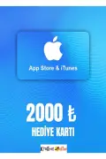 کارت هدیه 2000 TL اپ استور - آیتونز