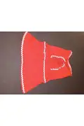 ست ۲ تکه دخترانه با تونیک آستین کوتاه و شلوار برش نامتقارن قرمز و سفید