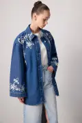کت جین گلدوزی شده