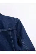 کت جین مردانه با الگوی استاندارد و جیب‌دار