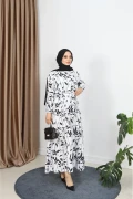 پیراهن با طرح برگ