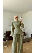 ست پوشش اسلامی کتان، پوشاک اسلامی، ست دو تکه زنانه