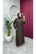 ست شلوار دار Ahsen 1015 قهوه‌ای