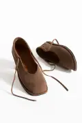 کفش زنانه باله با جزئیات گره‌ای و راحتی از چرم طبیعی