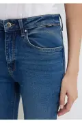 شلوار جین تیره وینتیج آبی ویولا پرمیوم 101048-85290