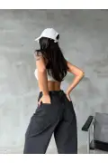 شلوار جین گشاد و راحت ییکاما TREND UNISEX - شلوار جین گشاد و راحت شستشوی برفی TREND UNISEX